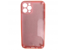                                     Чехол противоударный iPhone 12 Pro (6.1) с блестками розовый