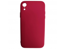                                 Чехол силиконовый iPhone XR Silicone Cover NANO 2mm вишневый