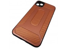                                 Чехол силикон-пластик iPhone 11 Pro Max комбинированный карбон бронза*