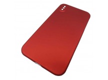                                 Чехол пластиковый iPhone XS Max 360° красный/серый*