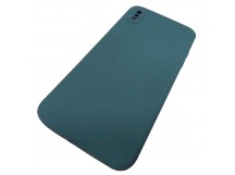                                 Чехол силиконовый iPhone XS Max Soft Touch темно-зеленый* 