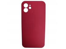                                     Чехол силиконовый iPhone 12 (6,1") Silicone Cover NANO 2mm вишневый
