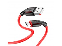 Кабель USB - micro USB Borofone BX63 2.4A 1m (черно-красный)