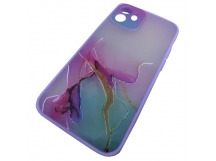                                     Чехол силикон-пластик iPhone 12 (6.1) Skin Shell с рисунком сиреневый (02)*