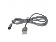 USB кабель шт.USB (A) - шт.Lightning 1,0м, 3,0А магнитный X30A "Maimi", серый