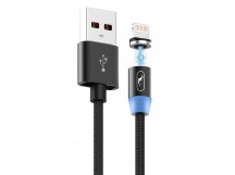 Кабель USB - Apple lightning SKYDOLPHIN S59L магнитный 100см 2,4A (black) (206481)