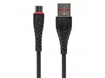 Кабель USB - micro USB SKYDOLPHIN S02V 100см 3A (black) (206461)