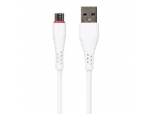 Кабель USB - micro USB SKYDOLPHIN S02V 100см 3A (white) (206462)