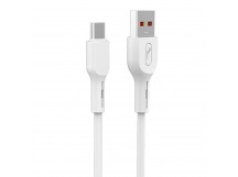 Кабель USB - Type-C SKYDOLPHIN S58T 2,4А (white) (206499)