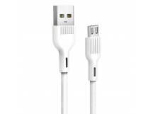 Кабель USB - micro USB SKYDOLPHIN S03V 100см 3A (white) (206450)