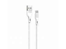 Кабель USB - micro USB SKYDOLPHIN S03V 100см 3A (white) (206450)