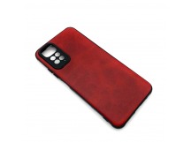 Чехол Xiaomi Redmi Note 11/Note 11S (2022) Кожа Красный