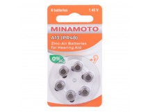 Элемент питания для слухового аппарата Minamoto ZA13 Zinc Air 1.45V BL-6