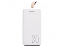 Портативный аккумулятор DENMEN DP17 30000 mAh (белый)