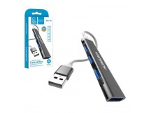 Mega Hub DENMEN DU17A 4USB USB 3.0 (черный)
