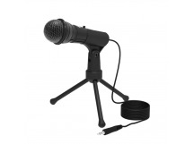 Микрофон RITMIX RDM-120, черный, настольный, шнур 1,8м., конденсаторный, всенаправленный, штатив-под
