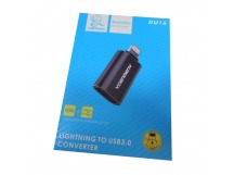 Переходник OTG Lightning Denmen DU16 черный