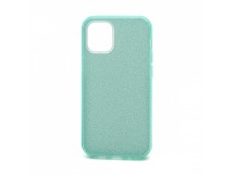                                 Чехол силикон-пластик iPhone 12 Mini Fashion с блестками зеленый