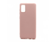 Чехол Silicone Case NEW ERA (накладка/силикон) для Samsung Galaxy A41 светло розовый