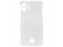 Чехол-накладка - SC300 с картхолдером для "Apple iPhone 11" (white) (207972)