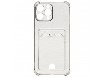 Чехол-накладка - SC300 с картхолдером для "Apple iPhone 12 Pro Max" (black) (207986)