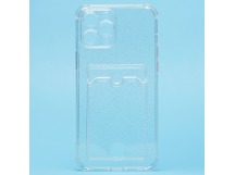 Чехол-накладка - SC300 с картхолдером для "Apple iPhone 12 Pro" (white) (207993)