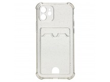 Чехол-накладка - SC300 с картхолдером для "Apple iPhone 12" (black) (207989)