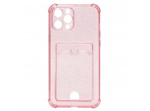 Чехол-накладка - SC300 с картхолдером для "Apple iPhone 13 Pro Max" (pink) (208003)