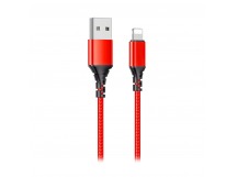 Кабель USB - Lightning Axtel AX54 (100см) красный