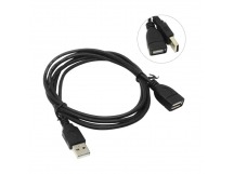 Кабель-удлинитель USB мама - USB папа ENERGY POWER (черный) 1,5м