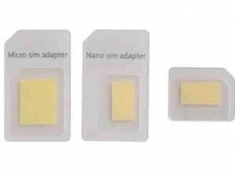 Адаптеры для SIM карт (SIM, micro SIM, nano SIM) белый