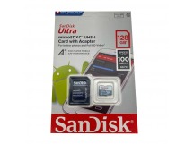 Карта памяти MicroSDHC 128GB Class 10 SanDisk + SD адаптер
