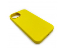 Чехол iPhone 14 Silicone Case Full (No Logo) №55 в упаковке Ярко-Желтый