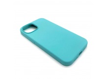 Чехол iPhone 14 Plus Silicone Case Full (No Logo) №21 в упаковке Голубой лед