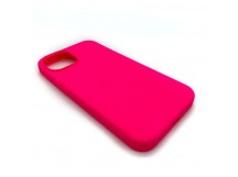 Чехол iPhone 14 Plus Silicone Case Full (No Logo) №47 в упаковке Ярко-Розовый