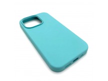 Чехол iPhone 14 Pro Silicone Case Full (No Logo) №21 в упаковке Голубой лед
