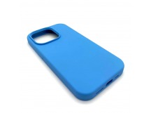 Чехол iPhone 14 Pro Silicone Case Full (No Logo) №53 в упаковке Светло-Голубой