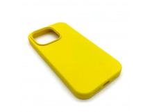 Чехол iPhone 14 Pro Silicone Case Full (No Logo) №55 в упаковке Ярко-Желтый