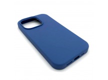 Чехол iPhone 14 Pro Silicone Case Full (No Logo) №57 в упаковке Темно-Синий