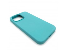 Чехол iPhone 14 Pro Max Silicone Case Full (No Logo) №21 в упаковке Голубой лед