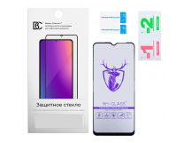 Защитное стекло "Премиум" для Samsung Galaxy A03 Core (A032F) Черный