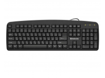 Клавиатура DEFENDER Office HB-910 RU,черный,полноразмерная (1/20)