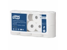 Туалетная бумага 2сл (8 рул) TORK 23м 184л в рулоне Premium T4  белая целлюлоза 1/12уп