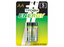 Батарейка AA Трофи LR6 ENERGY Alkaline (2-BL) (20/360) (211753)