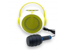 Колонка Bluetooth Proda PD-S700 Детская с микрофоном (AUX/microCD/USB/FM/1200mAh/5W) Бело-Зеленая