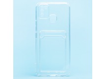 Чехол-накладка - SC276 с картхолдером для "Infinix HOT 10 Lite" (transparent) (211904)