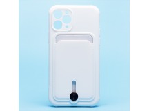 Чехол-накладка - SC304 с картхолдером для "Apple iPhone 11 Pro" (white) (208641)