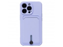 Чехол-накладка - SC304 с картхолдером для "Apple iPhone 12 Pro" (light violet) (208653)