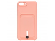 Чехол-накладка - SC304 с картхолдером для "Apple iPhone 7 Plus/iPhone 8 Plus" (light pink) (208672)