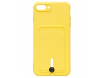 Чехол-накладка - SC304 с картхолдером для "Apple iPhone 7 Plus/iPhone 8 Plus" (yellow) (208674)